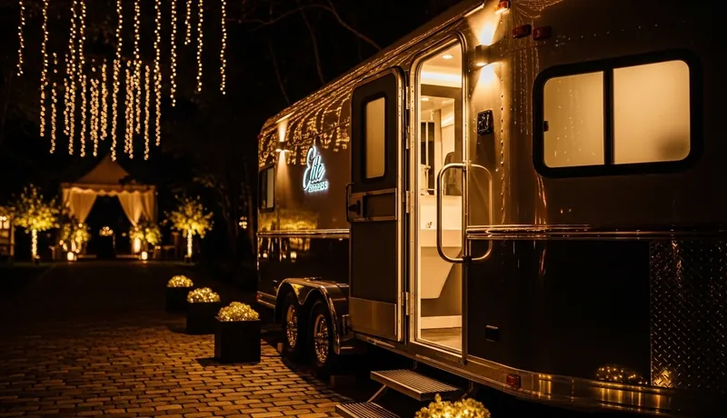 Luxury restroom trailers for weddings in Glendale CA
